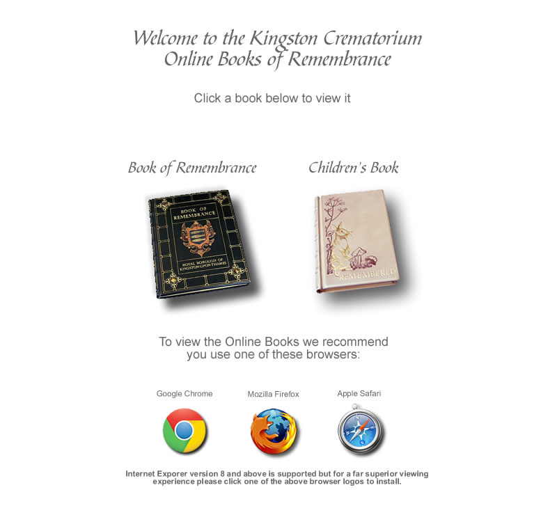 Kingston Crematorium Online Books of Remembrance