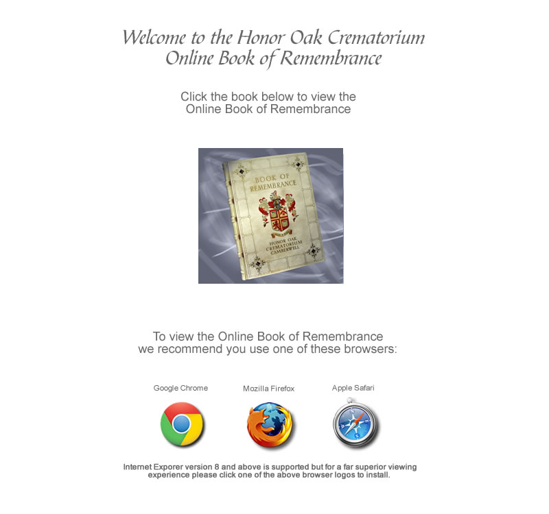 Honor oak crematorium book of remembrance